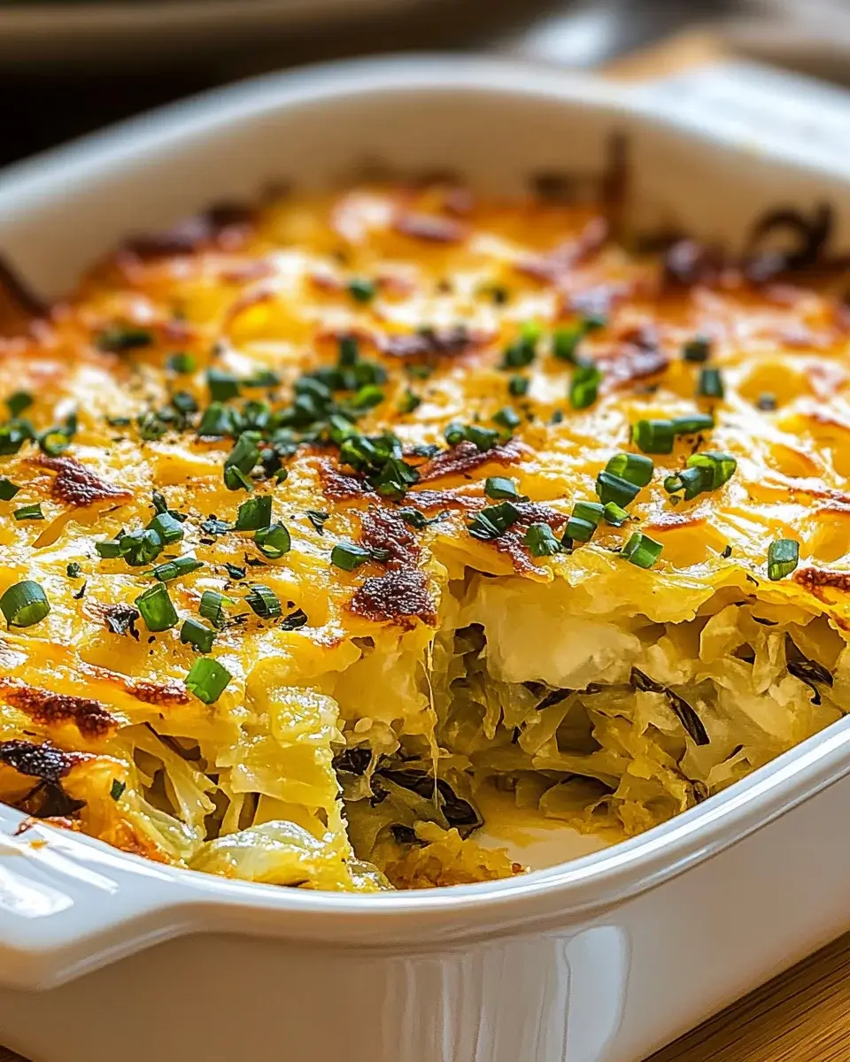 Cheesy Cabbage Casserole is a must-try comfort dish!