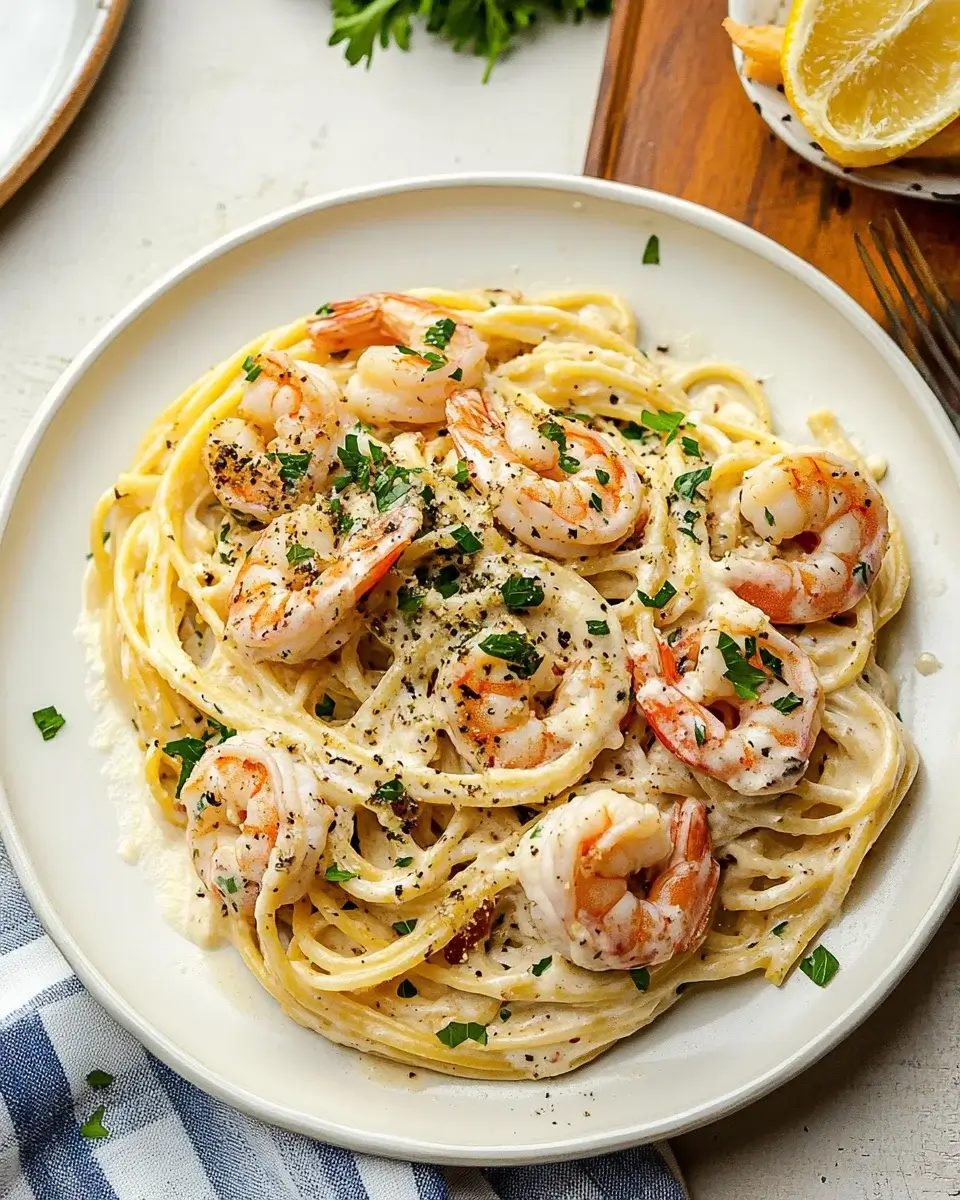 Creamy Garlic Shrimp Pasta is a must-try recipe!
