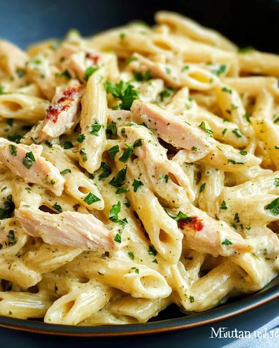 Creamy Rotisserie Chicken Pasta is a family favorite dish.
