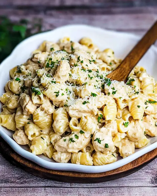Garlic Parmesan Chicken Pasta Recipe is a must-try!