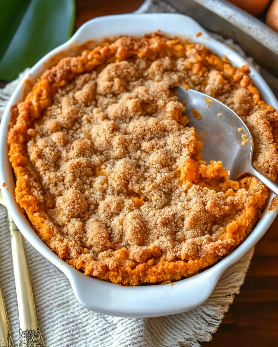 Sweet Potato Casserole with Marshmallow Topping delights all!