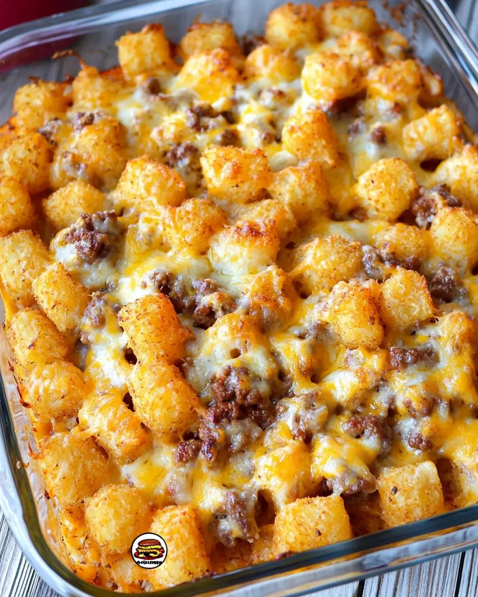 Cheeseburger Tater Tot Casserole: A Simple Comfort Dish!