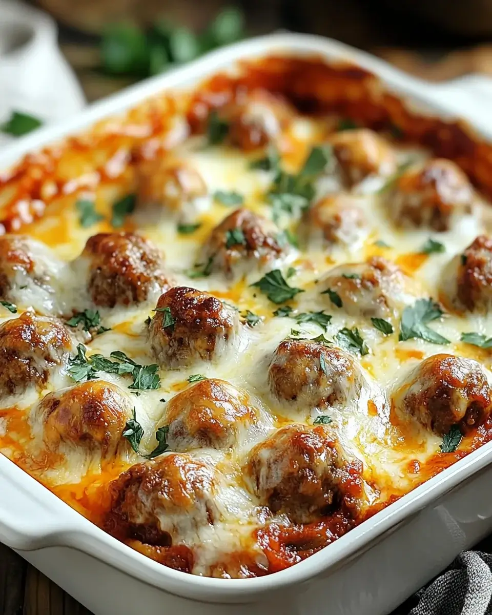 Cheesy Meatball Casserole: A Simple, Tasty Recipe!