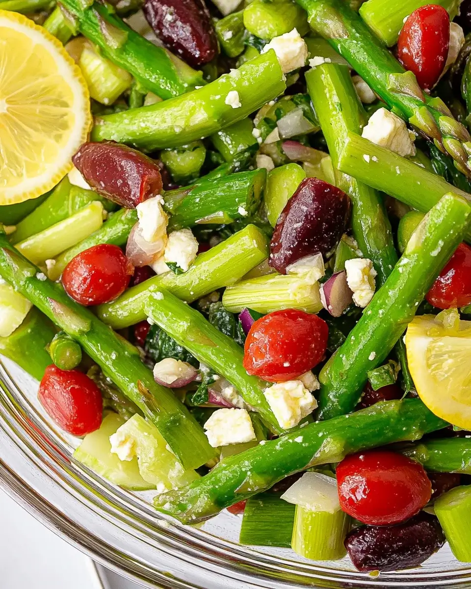Chopped Asparagus Salad with Lemon Vinaigrette delights your taste buds!