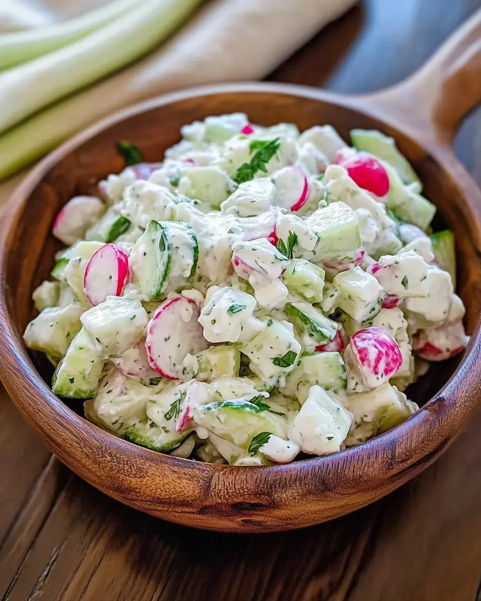 Creamy Cucumber and Radish Salad: A Refreshing Delight!