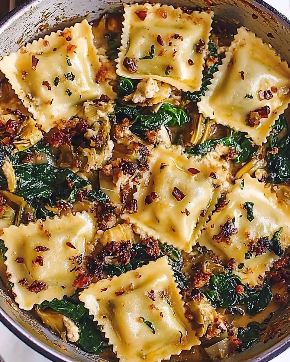 Creamy Spinach and Artichoke Ravioli: A Rich Delight!