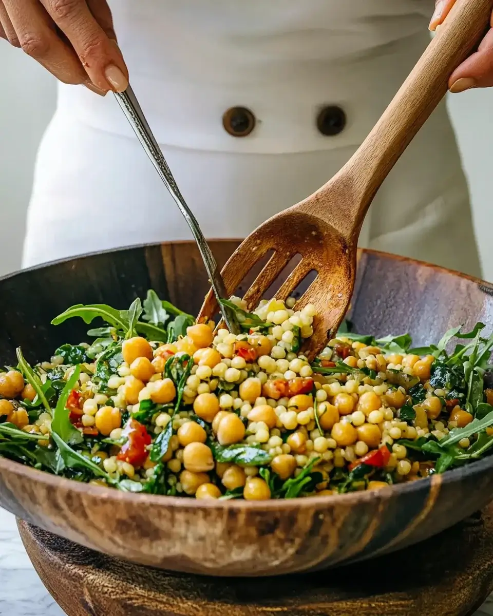 Fregola Salad with Olive Relish and Chickpeas: A Delightful Recipe!