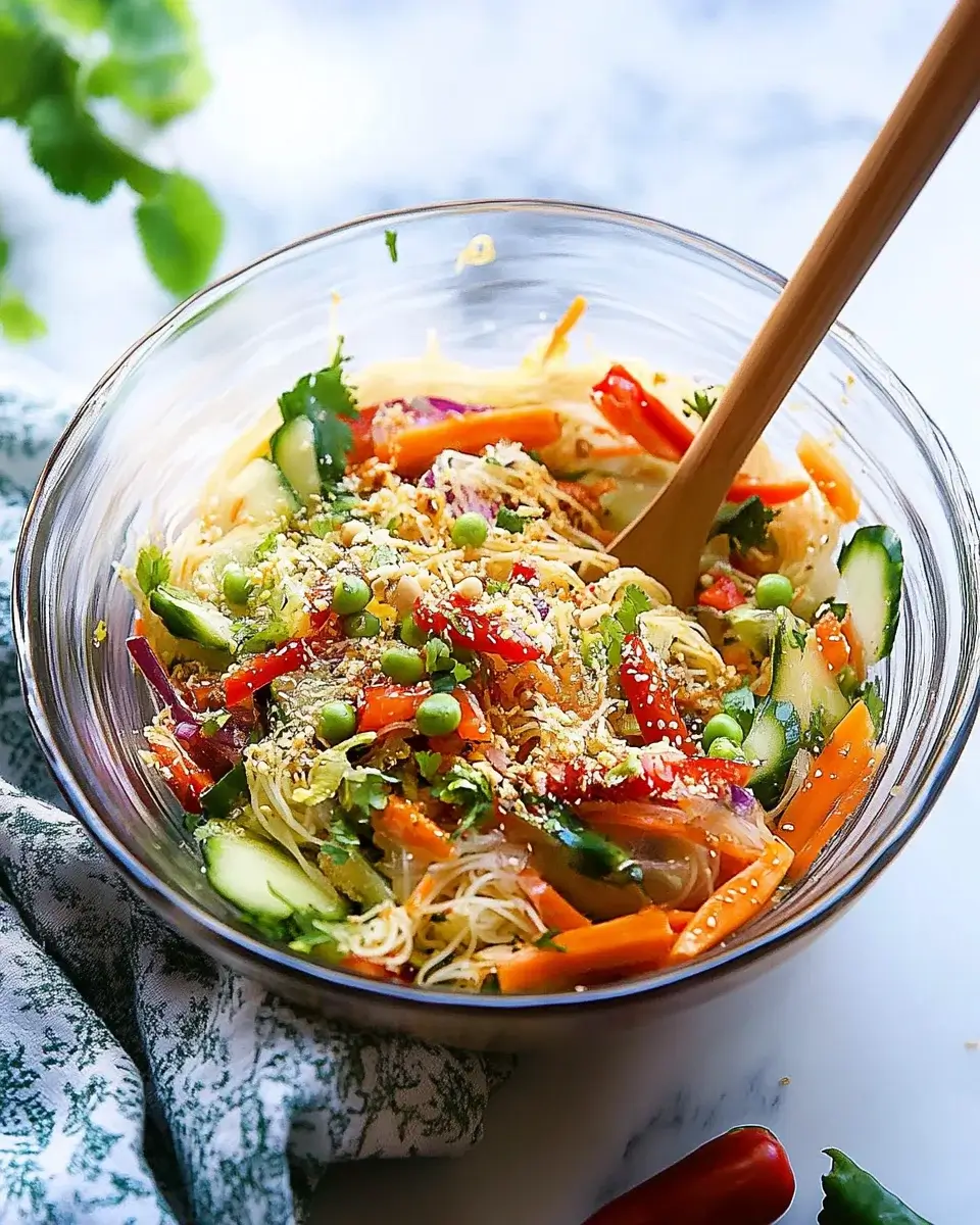 Fresh Spring Roll Salad with Spicy Ginger Dressing: Discover a Flavorful Twist!