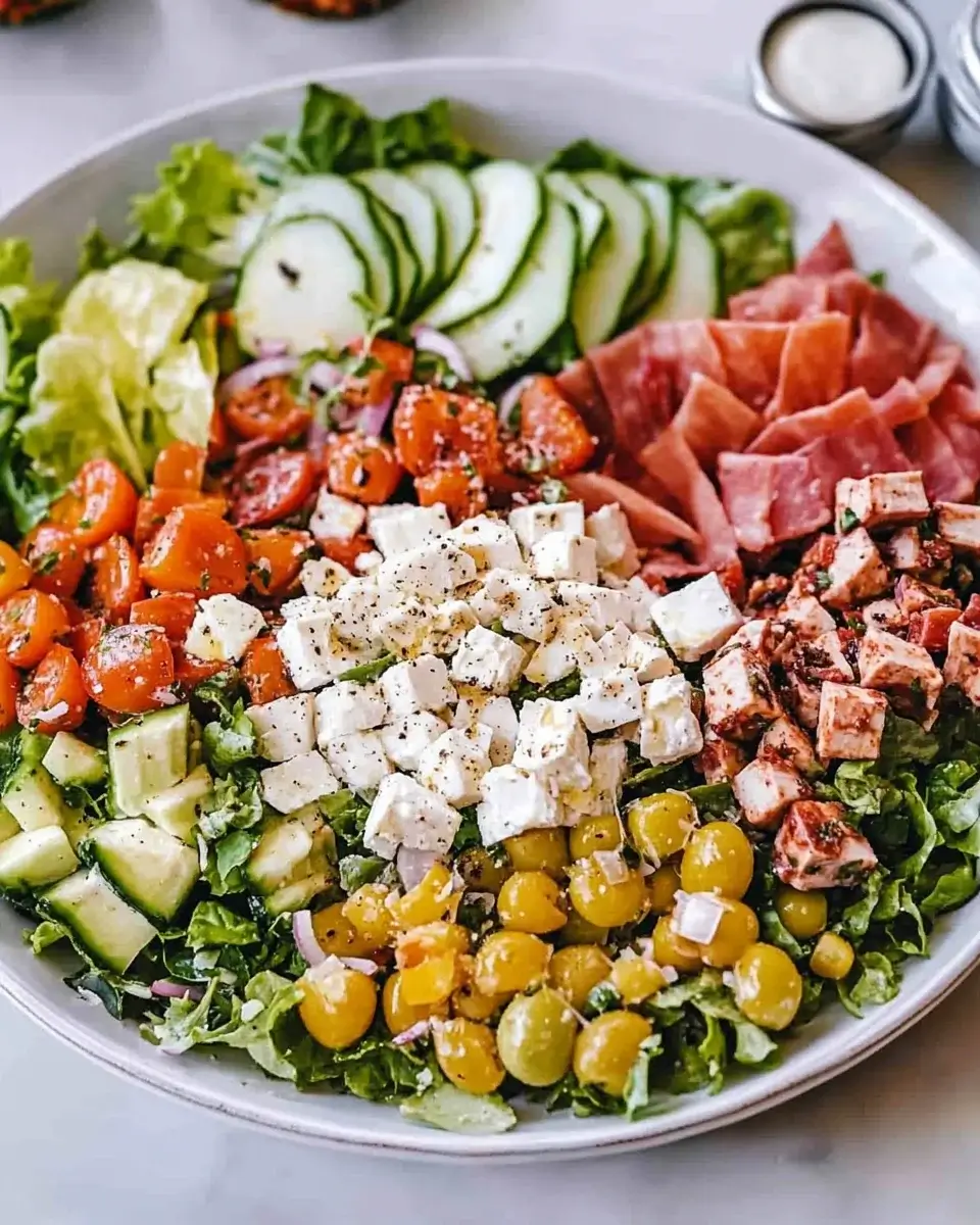 Italian Chopped Salad is a refreshing meal option.