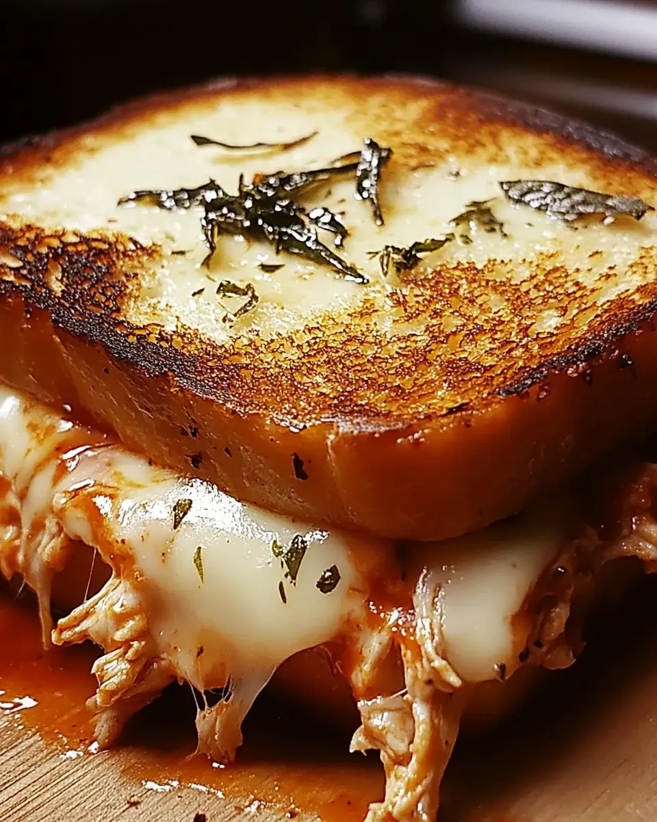 Lazy Chicken Parmesan Grilled Cheese: A Flavorful Delight!