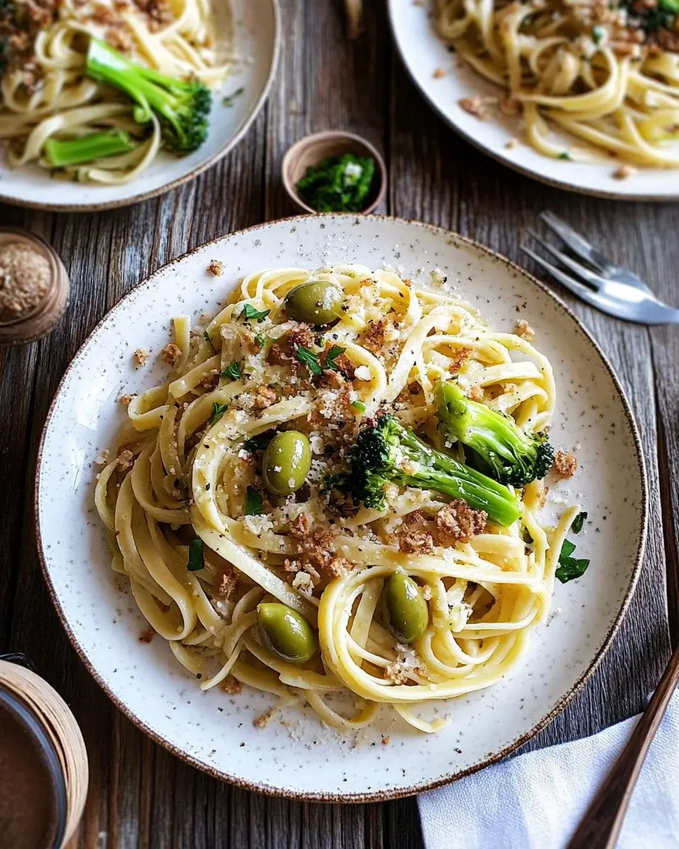 Linguine with Green Olives and Broccolini: A Must-Try Recipe!
