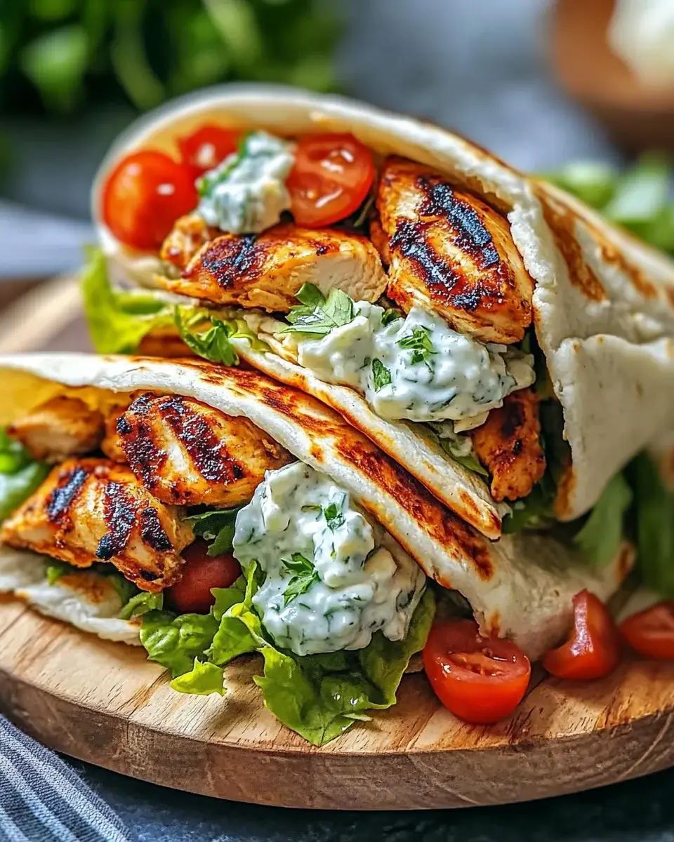 Mediterranean Chicken Gyros with Creamy Feta Tzatziki Delight Your Taste Buds Today!