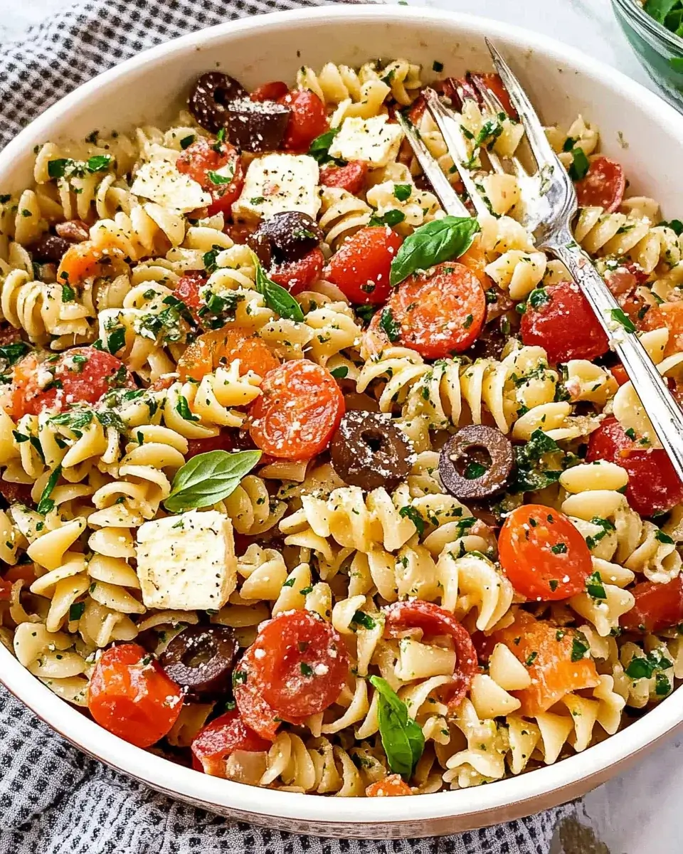 Mediterranean Pasta Salad: A Flavorful Summer Delight!