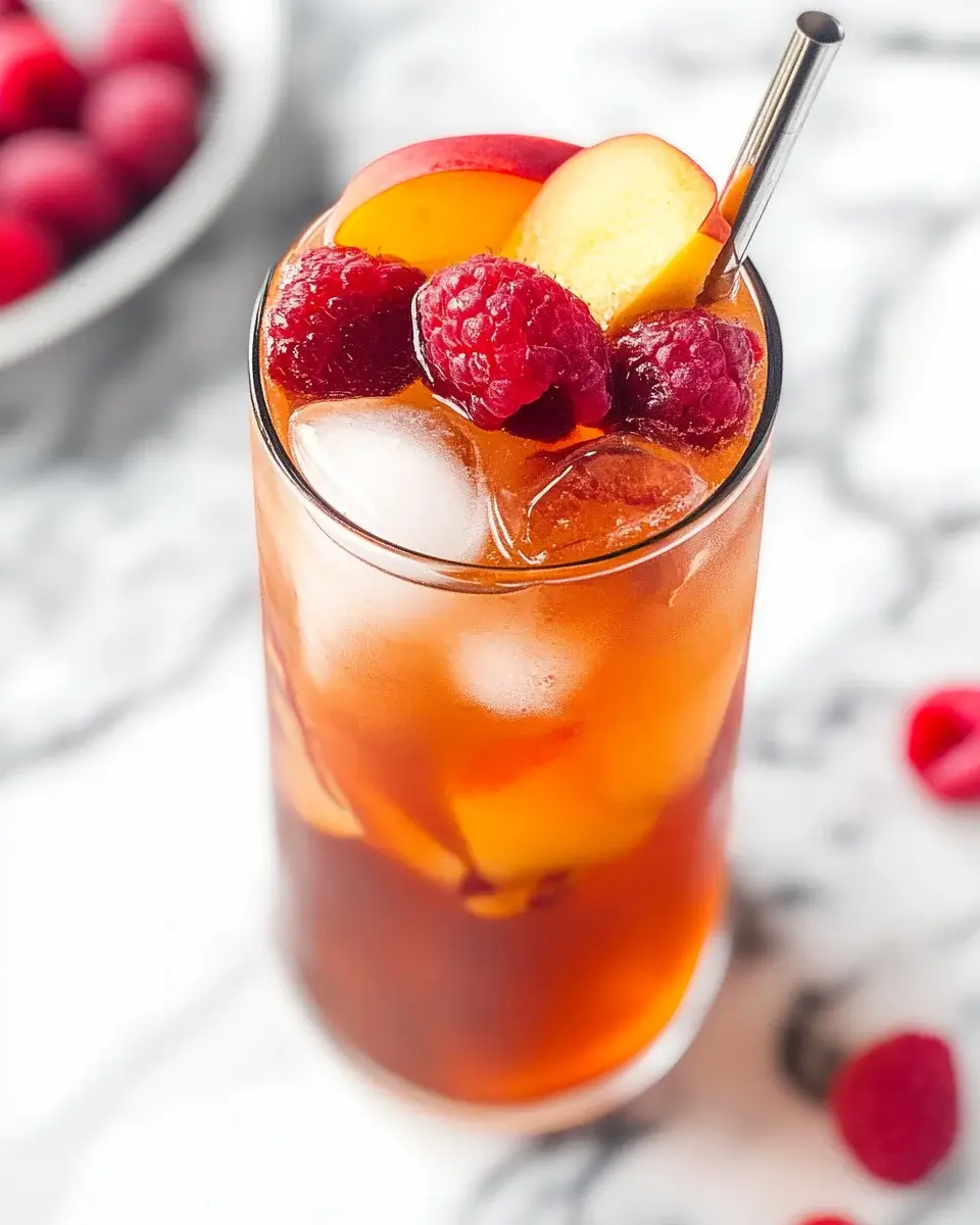 Peach Raspberry Iced Tea: A Refreshing Summer Delight