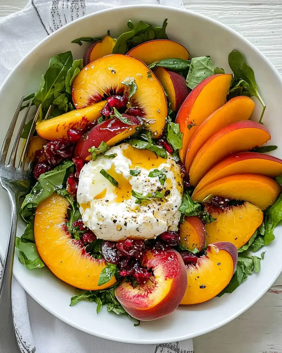 Peach and Burrata Salad: A Refreshing Delight Awaits!