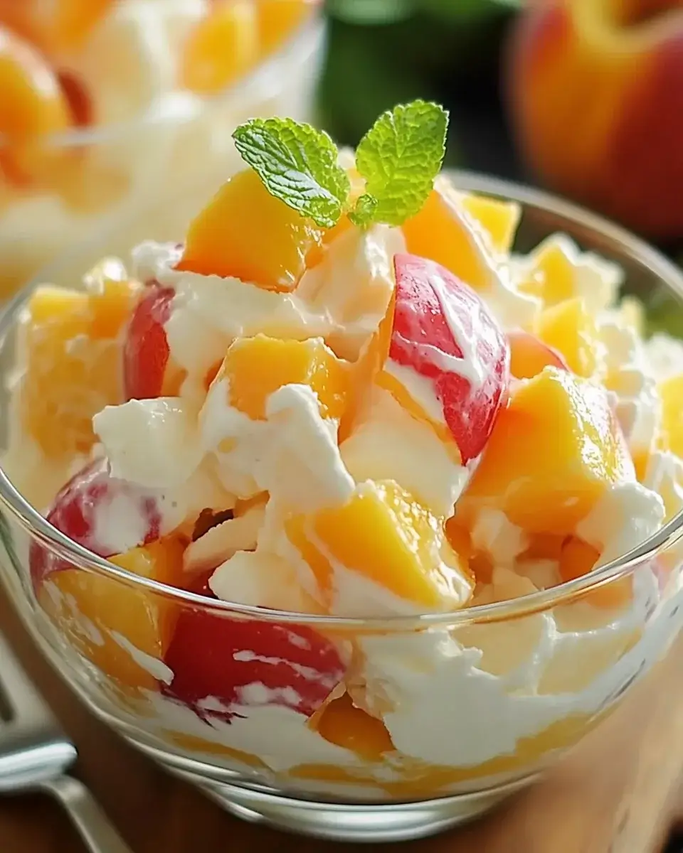 Peach and Cream Salad: A Refreshing Summer Delight