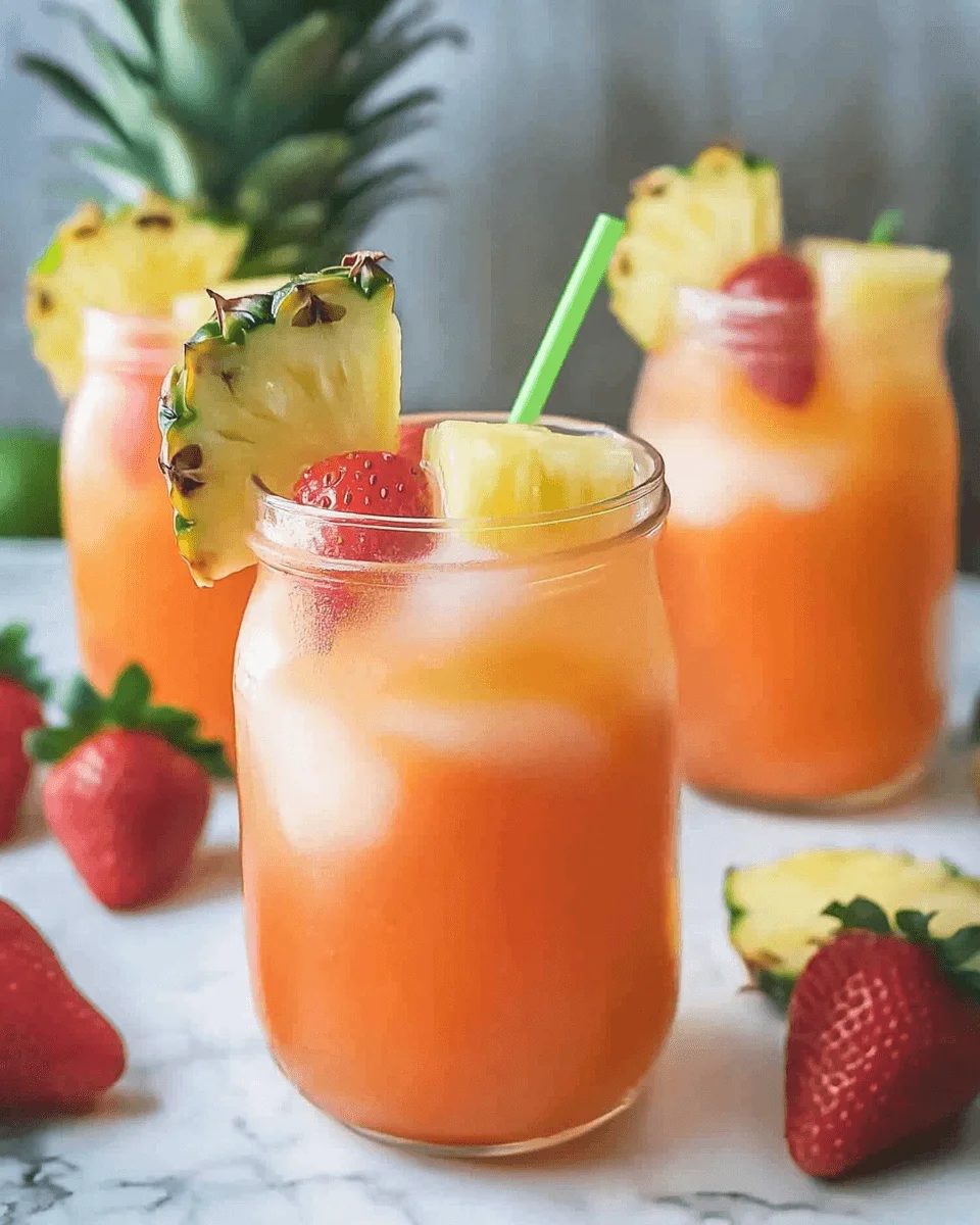 Pineapple Strawberry Agua Fresca: A Refreshing Delight!