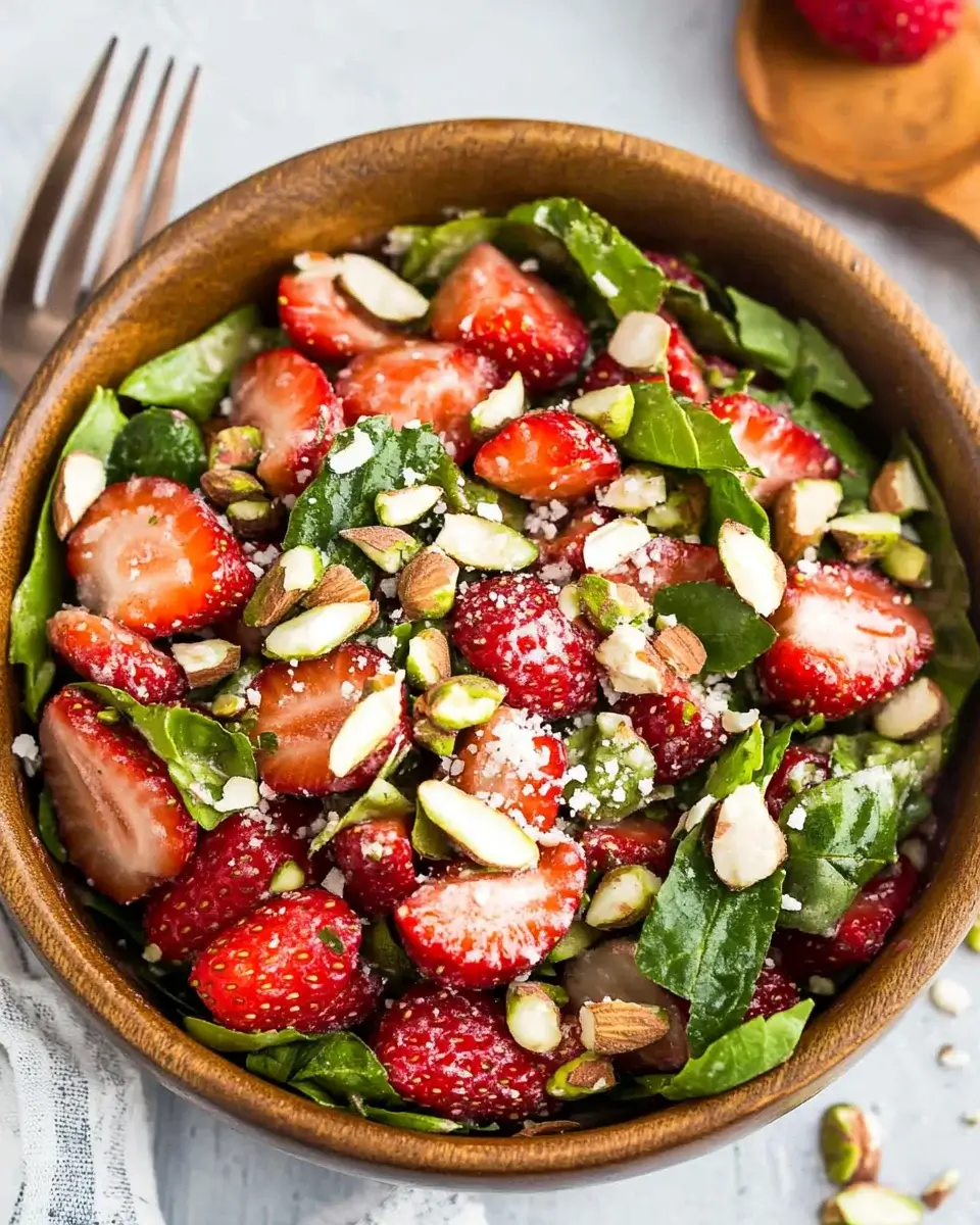 Pistachio Strawberry Salad is a delicious, nutritious delight.
