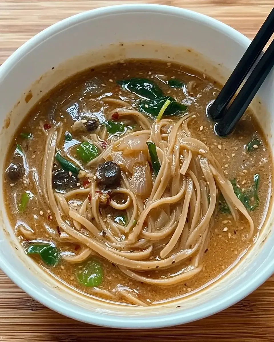 Sesame Miso Soba Noodle Soup: A Healing Bowl Awaits!