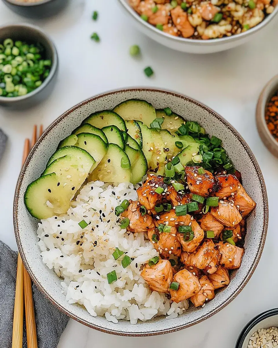 Spicy Salmon Rice Bowls: A Flavor Explosion Awaits!