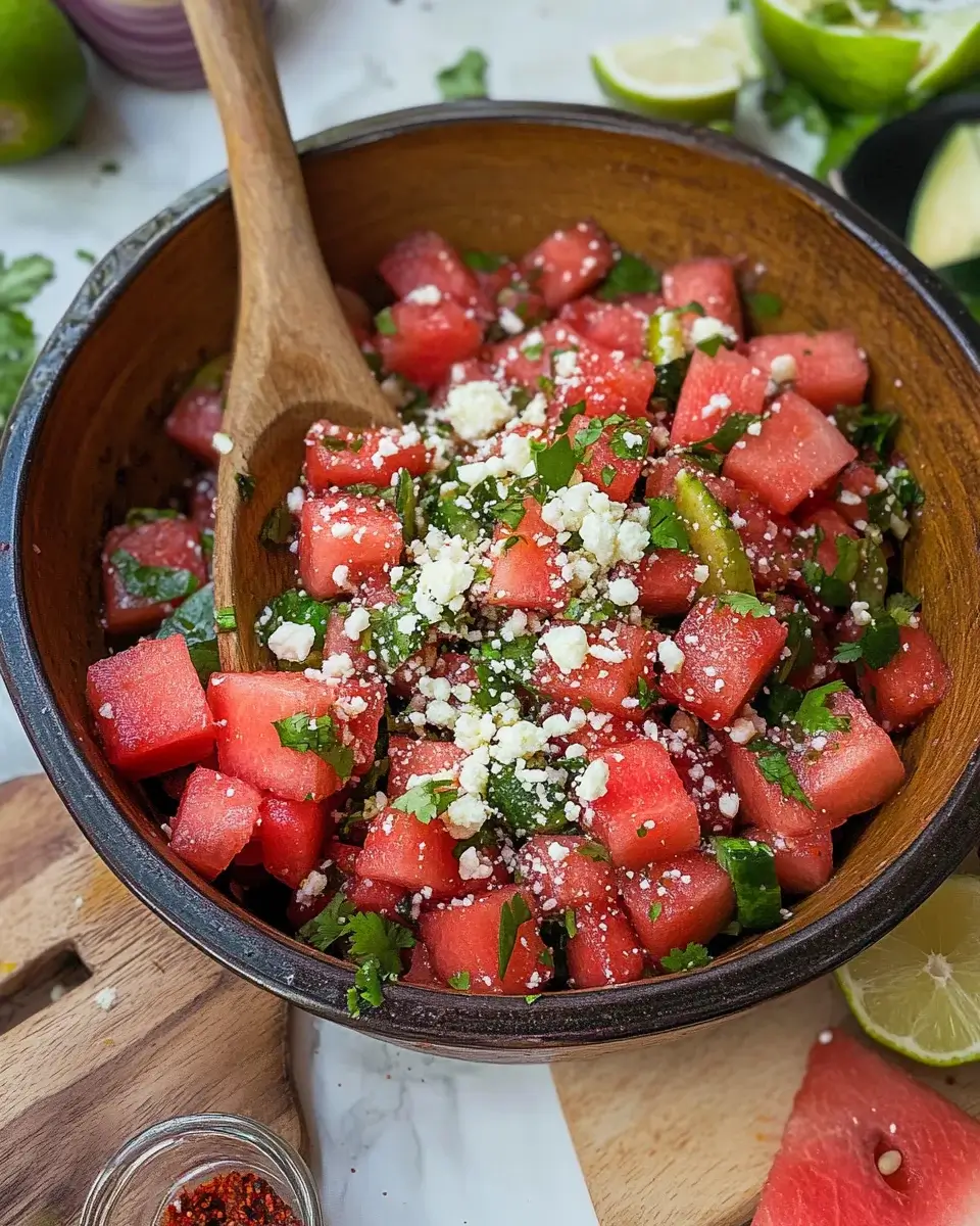 Spicy Watermelon Salad: A Refreshing Summer Treat!