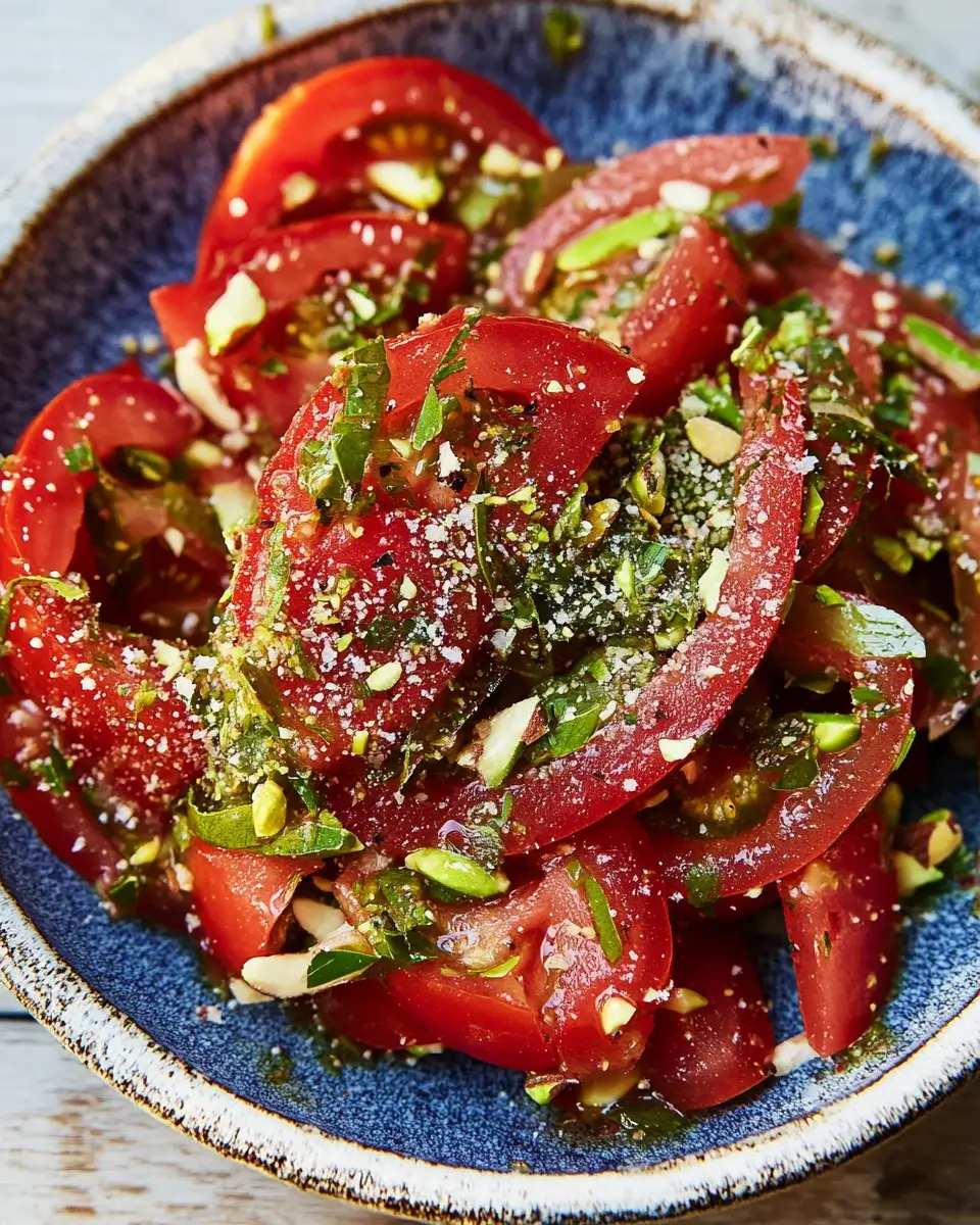 Tomato and Pistachio Salad: A Refreshing Recipe Delight!