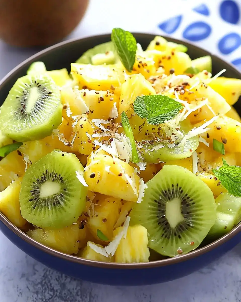 Tropical Pineapple Kiwi Salad: A Refreshing Delight!