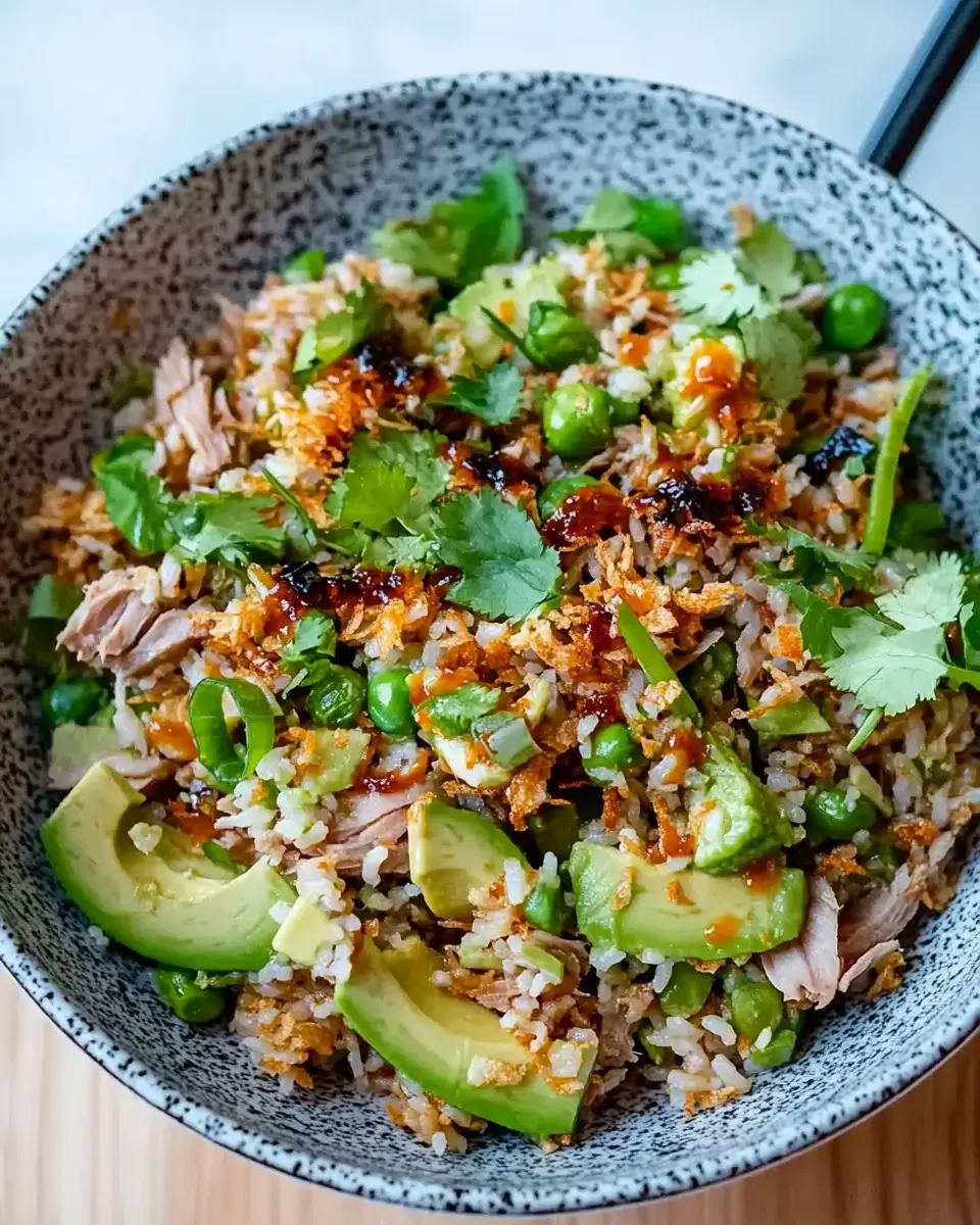 Tuna Avocado Crispy Rice Salad: A Fresh Flavor Delight!