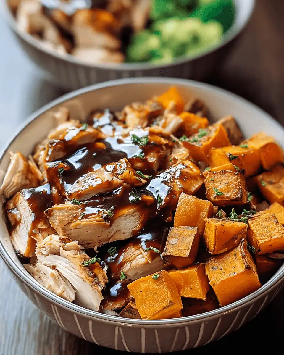 BBQ Chicken and Roasted Sweet Potato Bowls You’ll Love!
