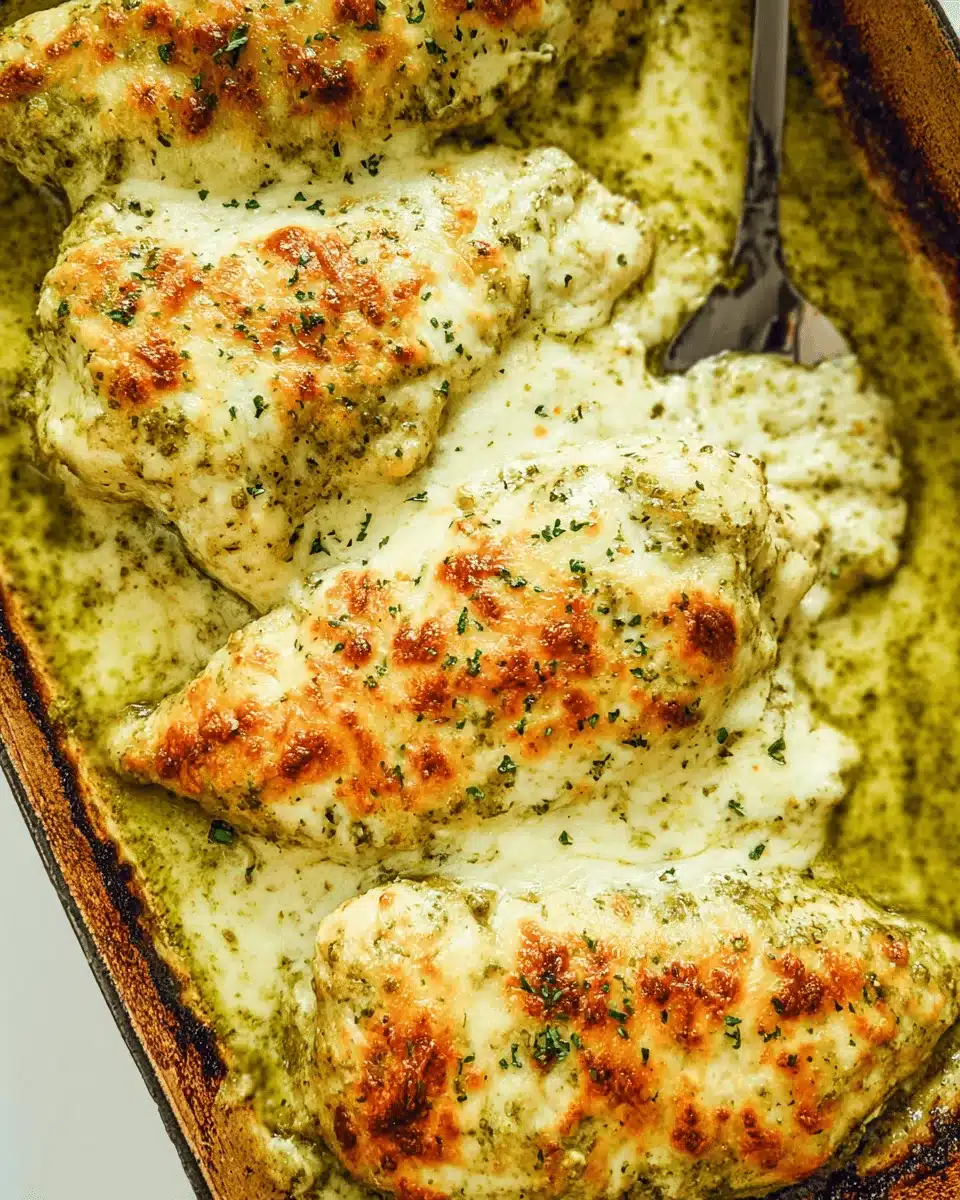 Baked Pesto Chicken with Mozzarella: Try This Flavorful Dish!