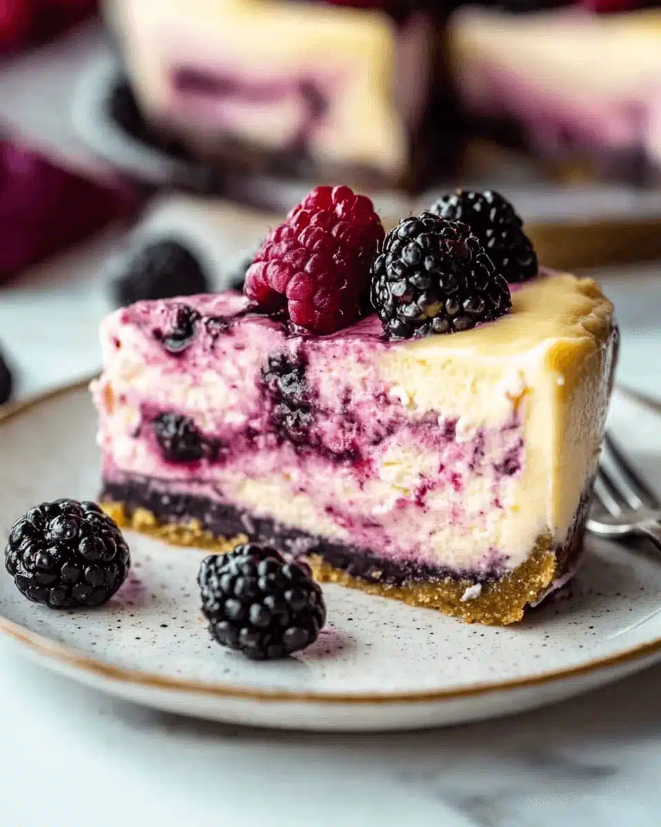 Blackberry Swirl Cheesecake: A Delightful Recipe to Try!