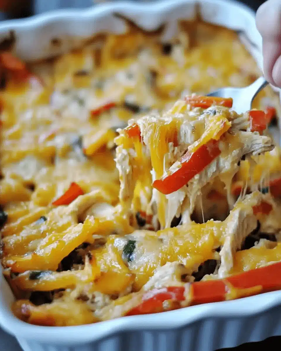 Cheesy Chicken Fajita Casserole: Discover the Easy Recipe!