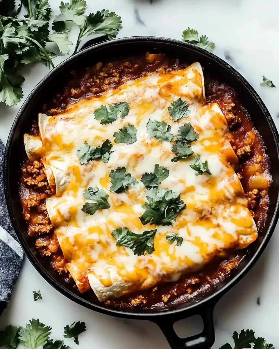 Cheesy Ground Beef Enchiladas That Everyone Will Love!