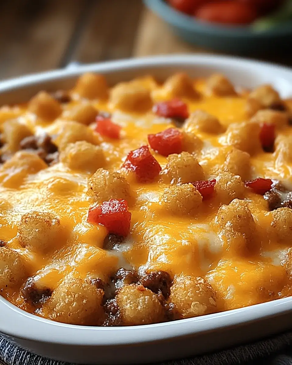 Cheesy Tater Tot Casserole: A Comforting Dinner Delight!