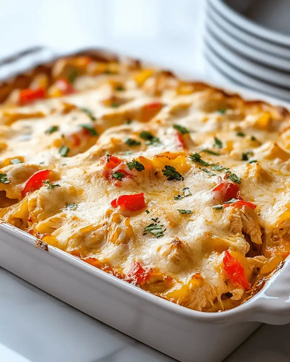 Chicken Fajita Casserole: A Flavorful Recipe Delight!
