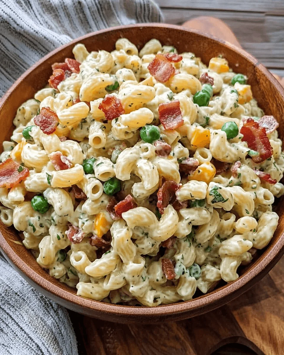 Creamy Bacon Ranch Pasta Salad: A Must-Try Delight!