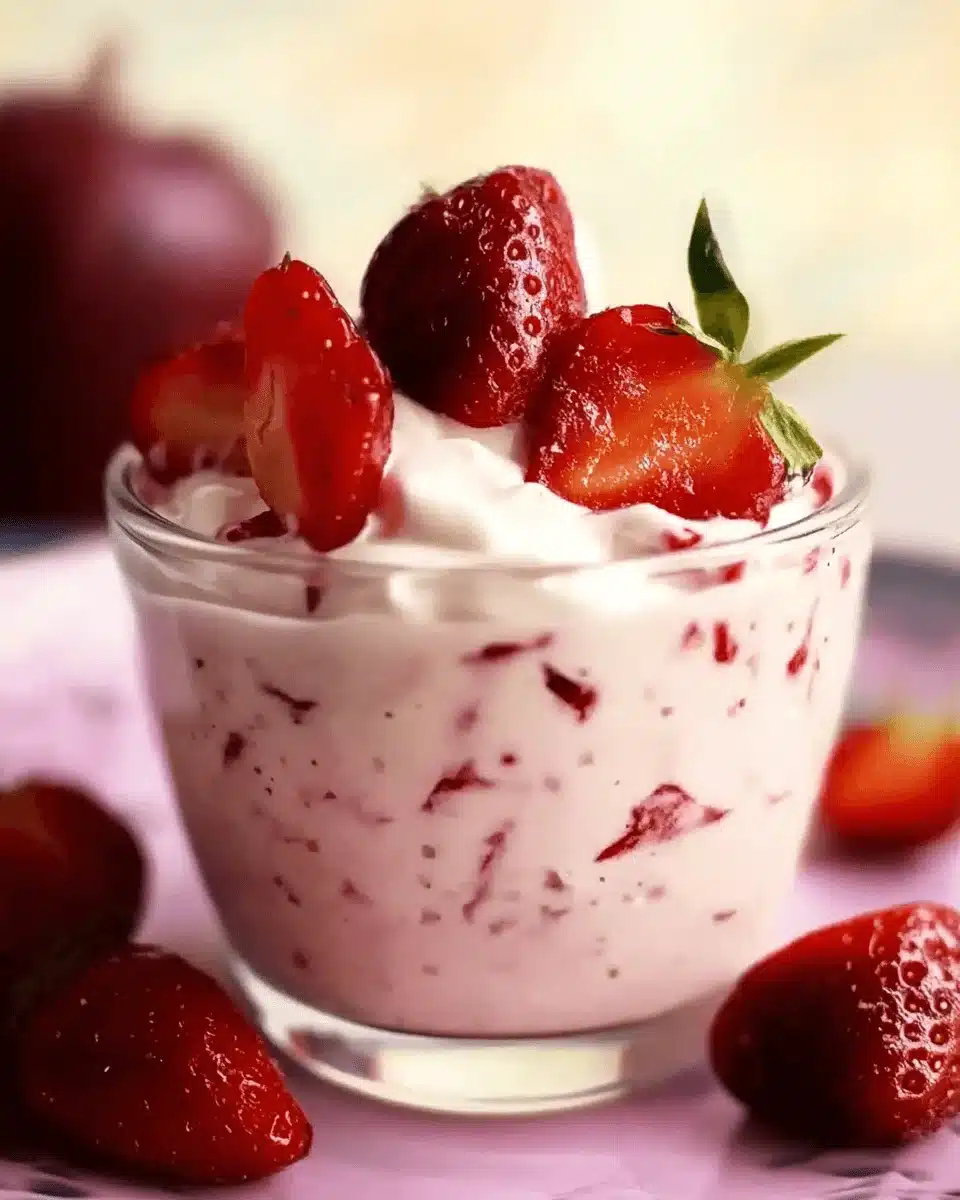 Strawberries with Cream Delight: A Refreshing Treat!