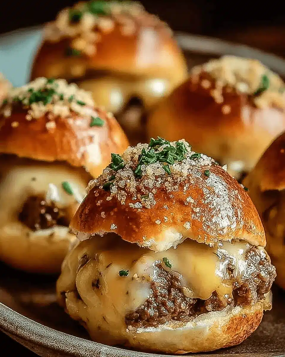 Garlic Parmesan Cheeseburger Bombs Ignite Your Taste Buds!