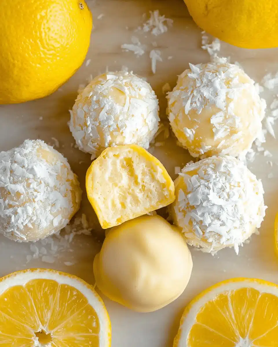 Lemon Coconut Truffles: A Refreshing Sweet Treat!
