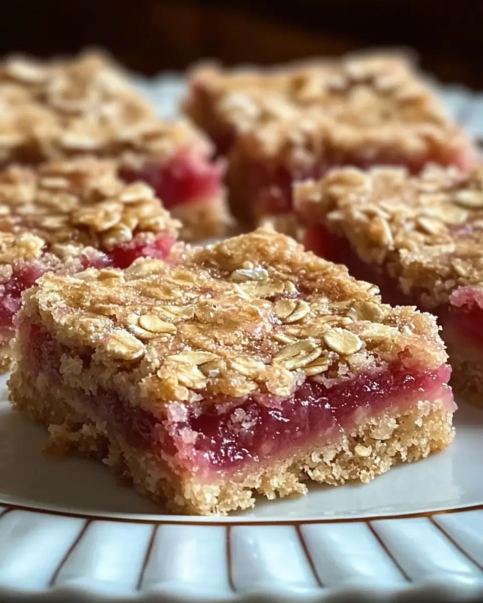 Oatmeal Rhubarb Bars: A Sweet and Tangy Delight!