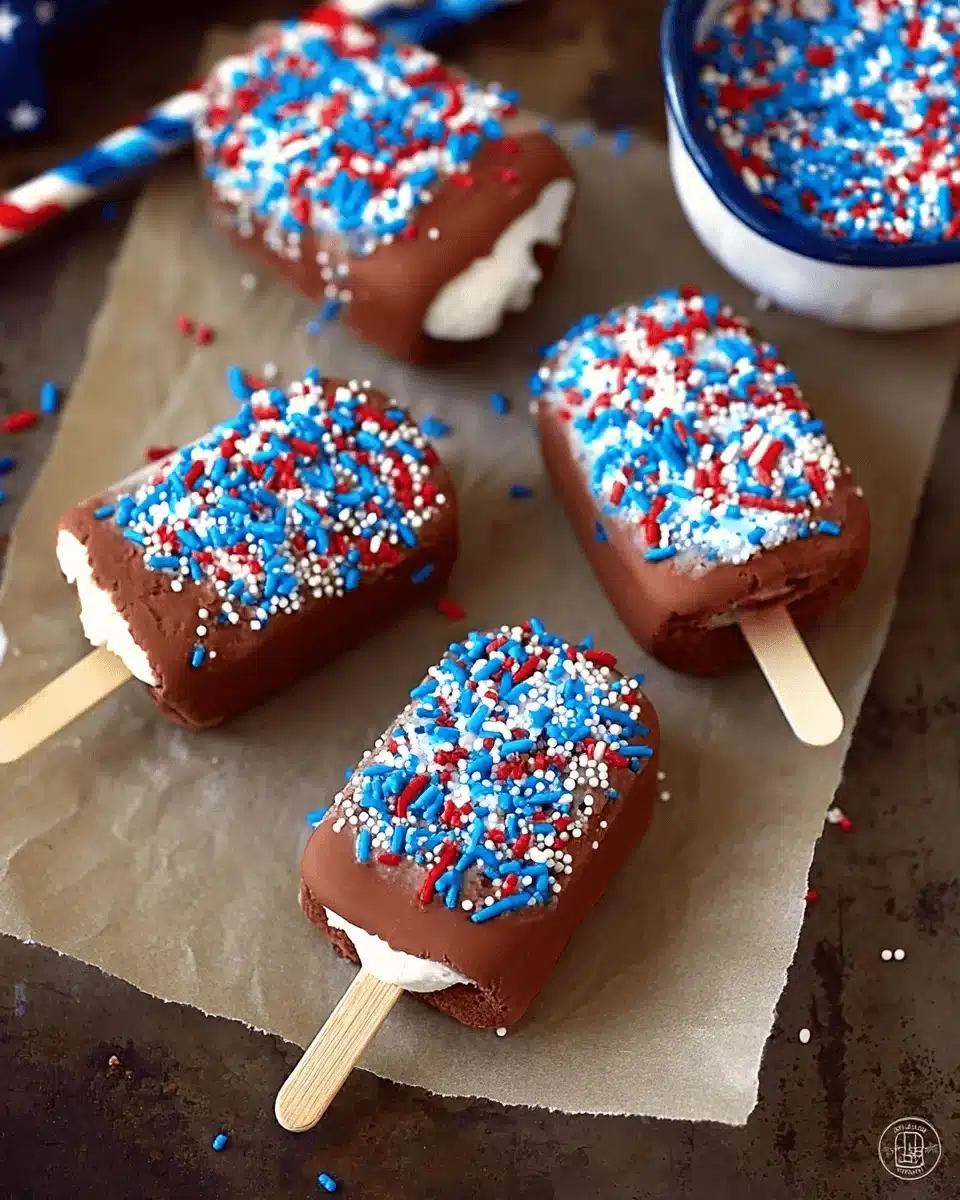 Patriotic Mini Ice Cream Sandwiches: Perfect for Summer!