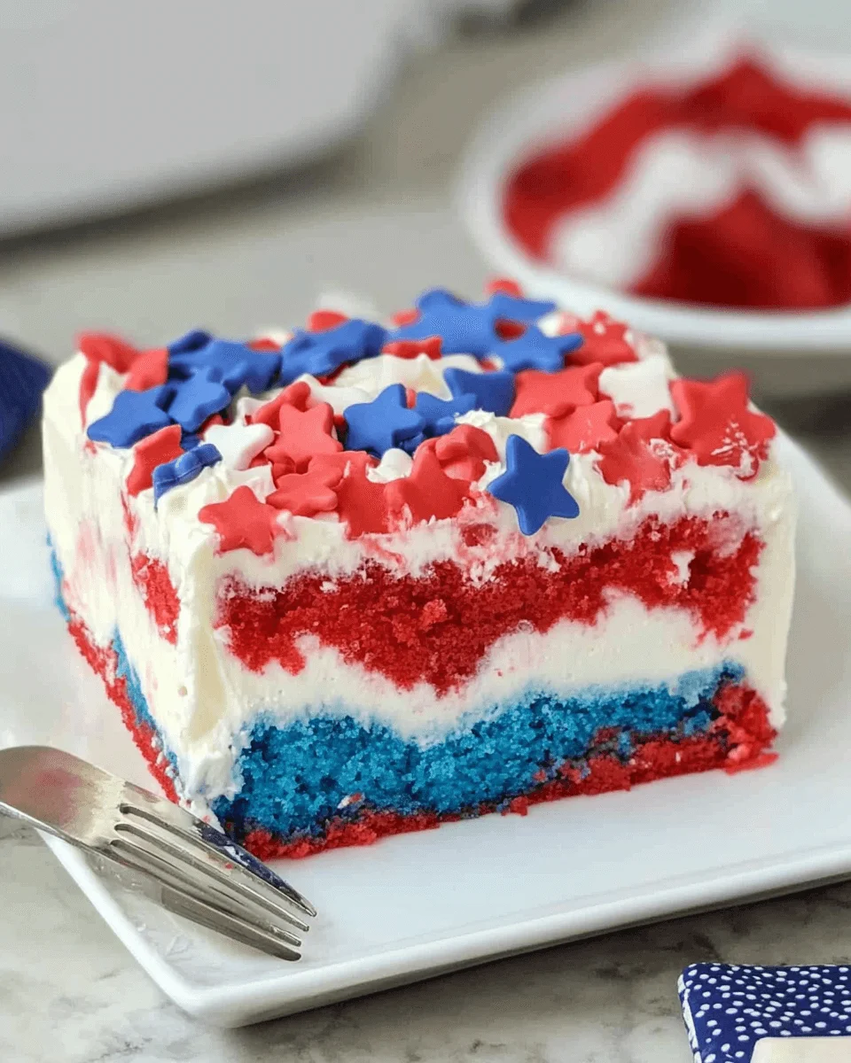 Patriotic Poke Cake: Celebrate with a Delightful Recipe!