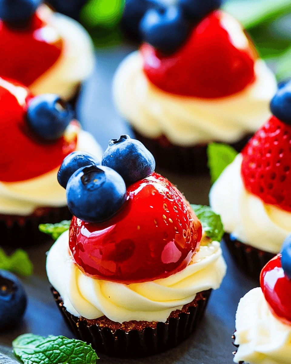 Red, White, and Blue Cheesecake Bites: A Festive Delight!