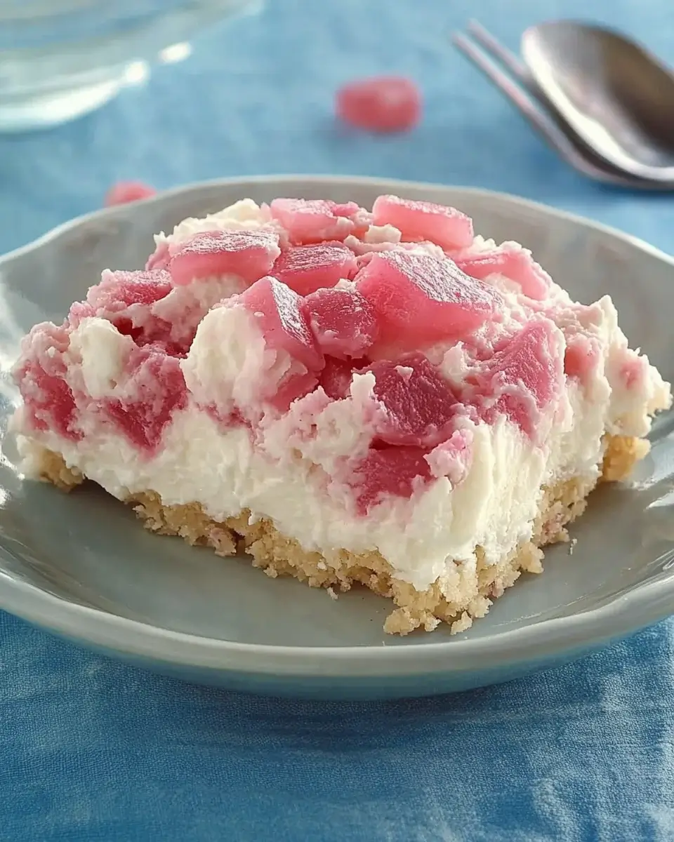 Rhubarb Fluff Delight: A Sweet, Creamy Treat Awaits!