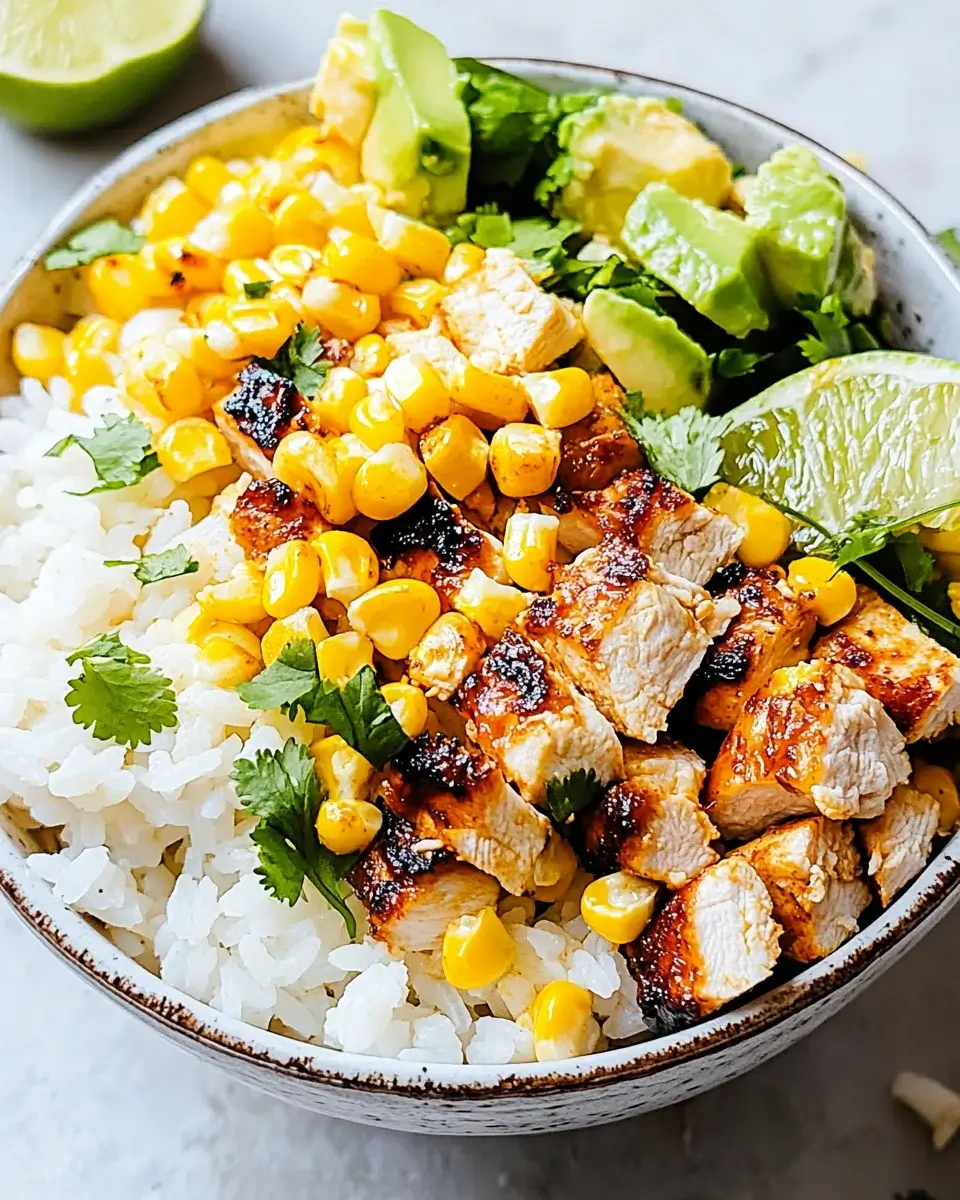 Street Corn Chicken Rice Bowl: A Flavorful Delight to Try!