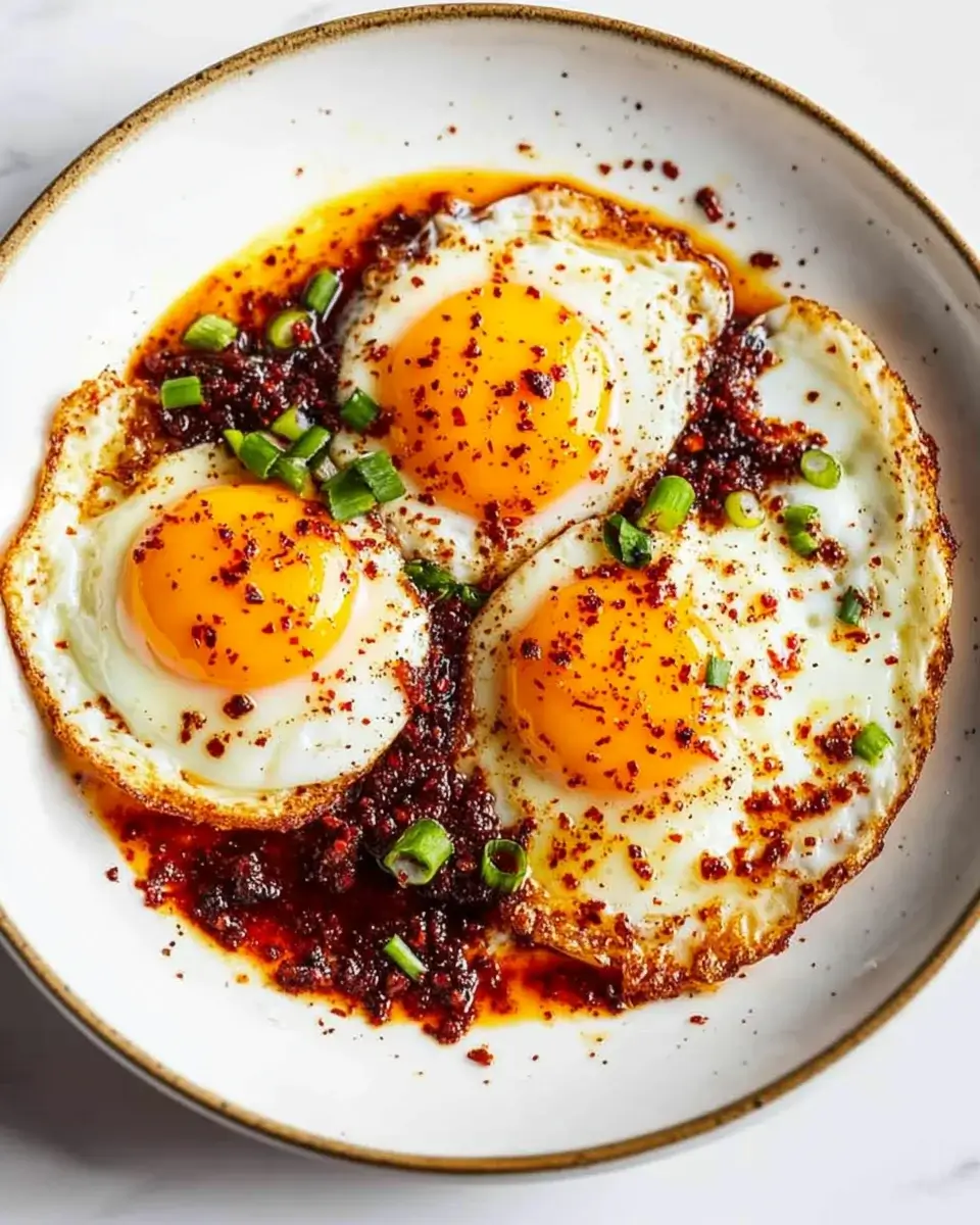 Chili Crisp Fried Eggs: A Quick and Flavorful Delight!
