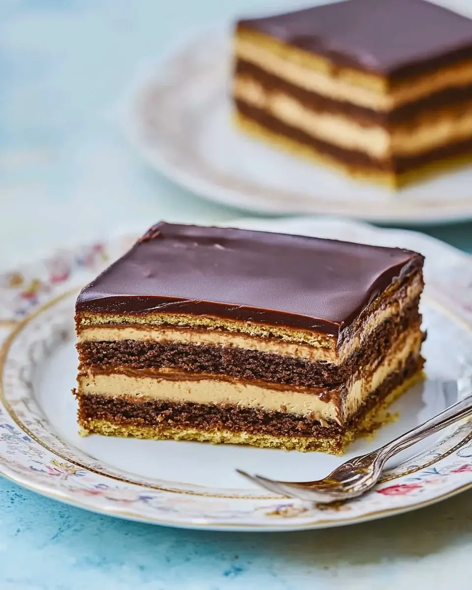 Classic Chocolate Opera Cake: Delight in Every Slice!