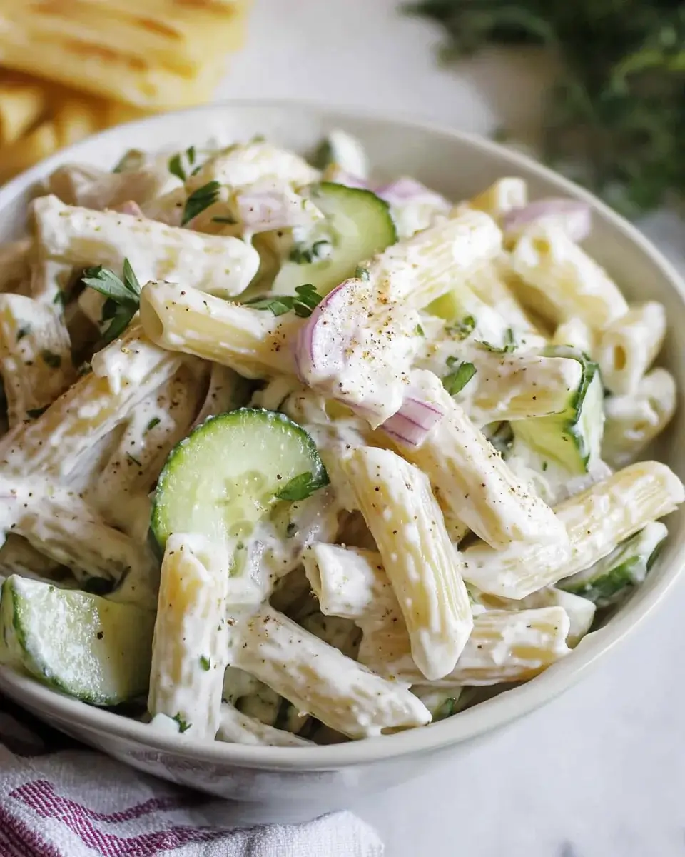 Creamy Cucumber Pasta Salad: A Refreshing, Tasty Treat!