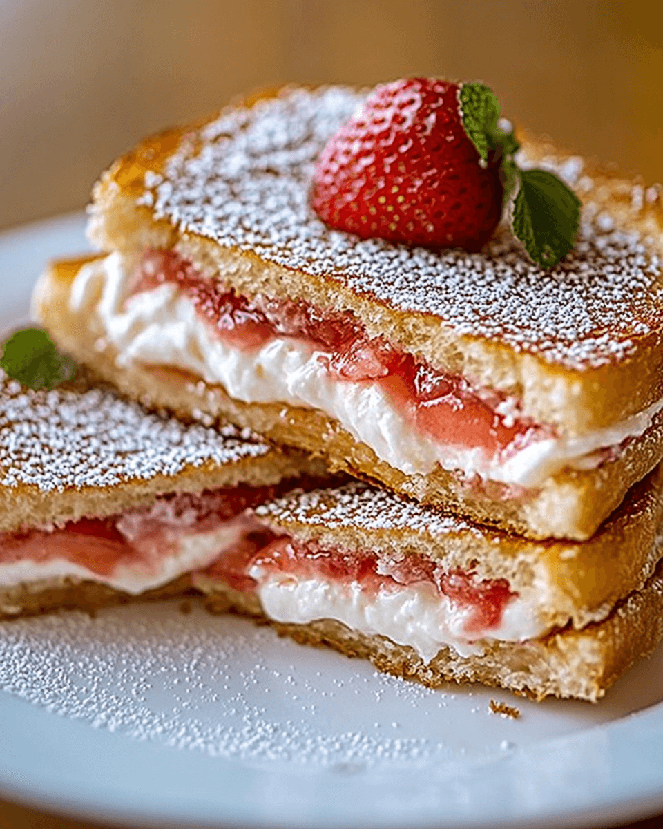 Fried Strawberry Cheesecake Sandwiches: A Delicious Treat!