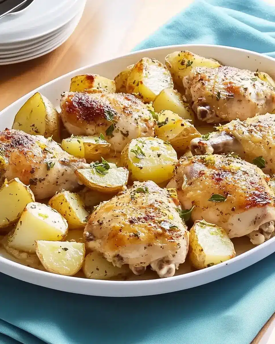 Greek Lemon Chicken and Potatoes: A Flavorful Delight!